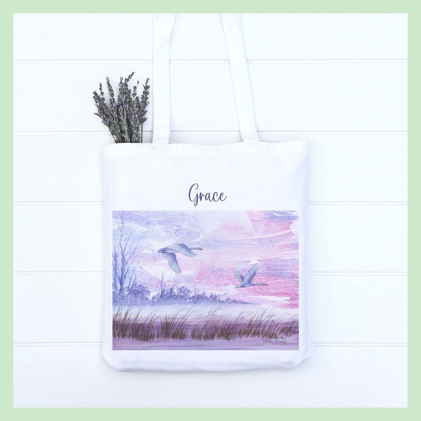 Flying Geese Tote Bag