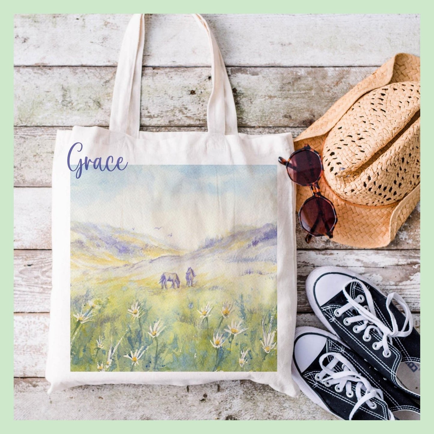 Wild Horses Tote Bag