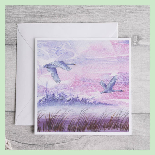 Flying Geese Art Card