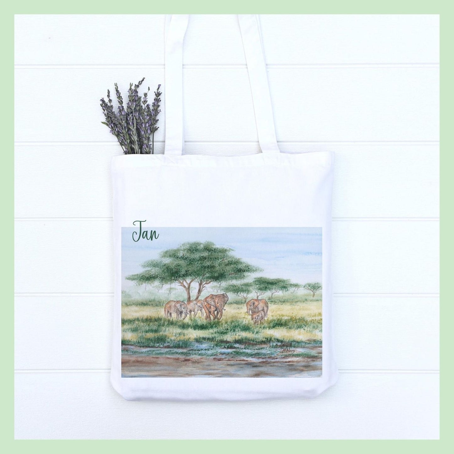 Elephant Tote Bag