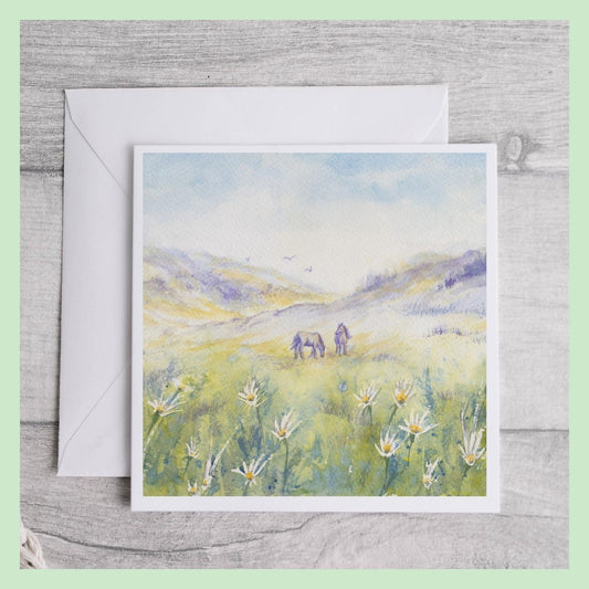 Wild Horses Art Card