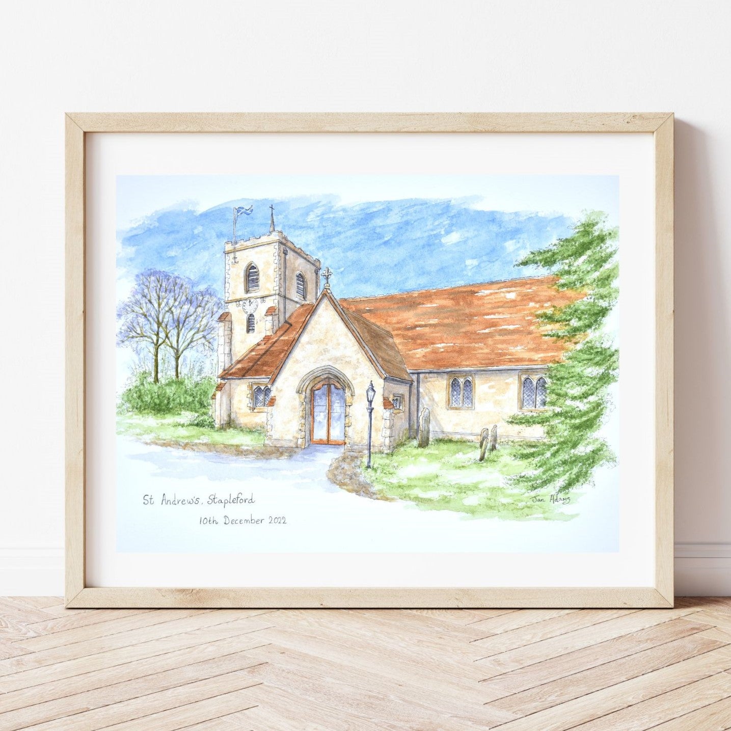 St Andrews Church, Stapleford sketch